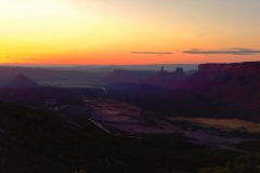 Castle Valley Overlook at Sunset